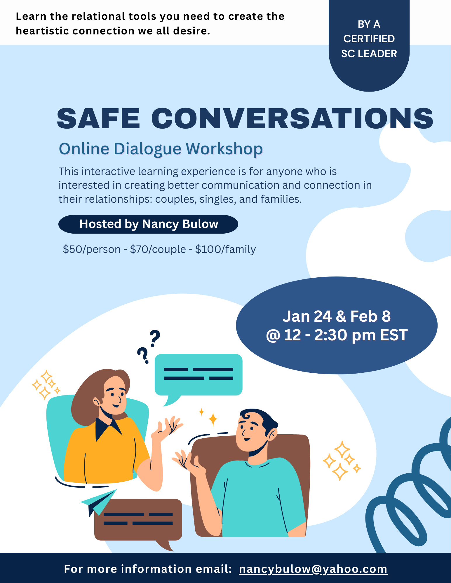Safe Conversations Online Dialogue Workshop 