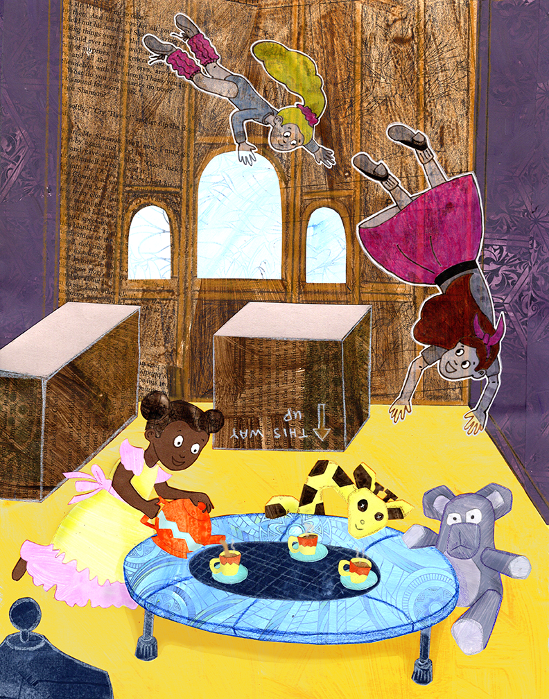Every day, Tabitha plays with her stuffed animals in the attic.  The Ghosts love to join in when she is doing a tea party