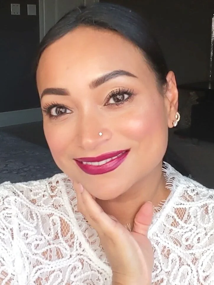 Clean Makeup with a Berry Lip