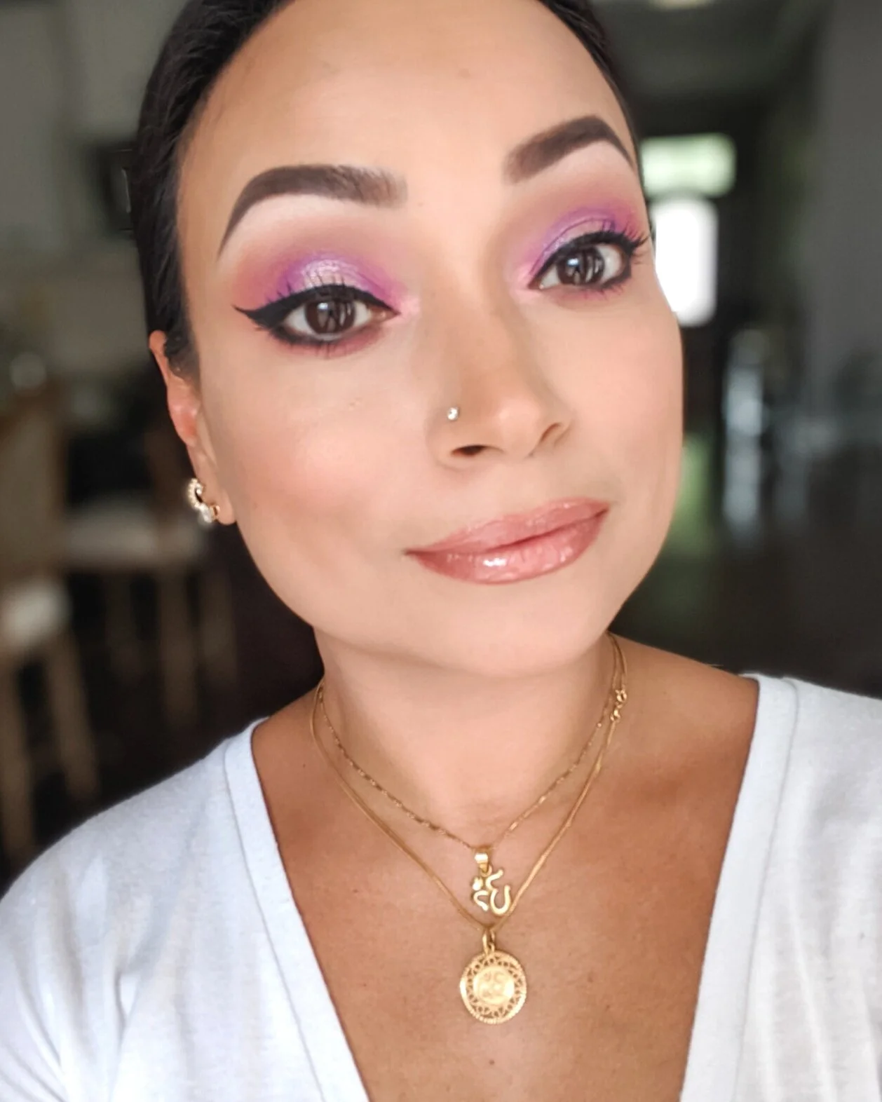 Pink and Purple Shimmery Eye