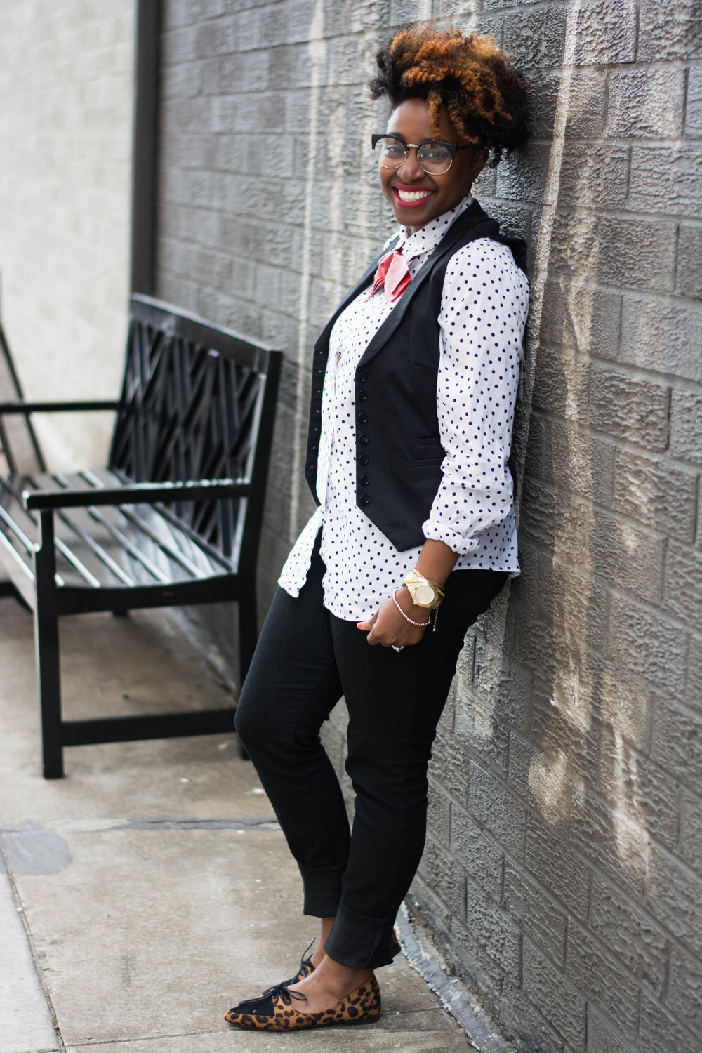 Polka Dot Button-down + Red Bowtie_2.jpg