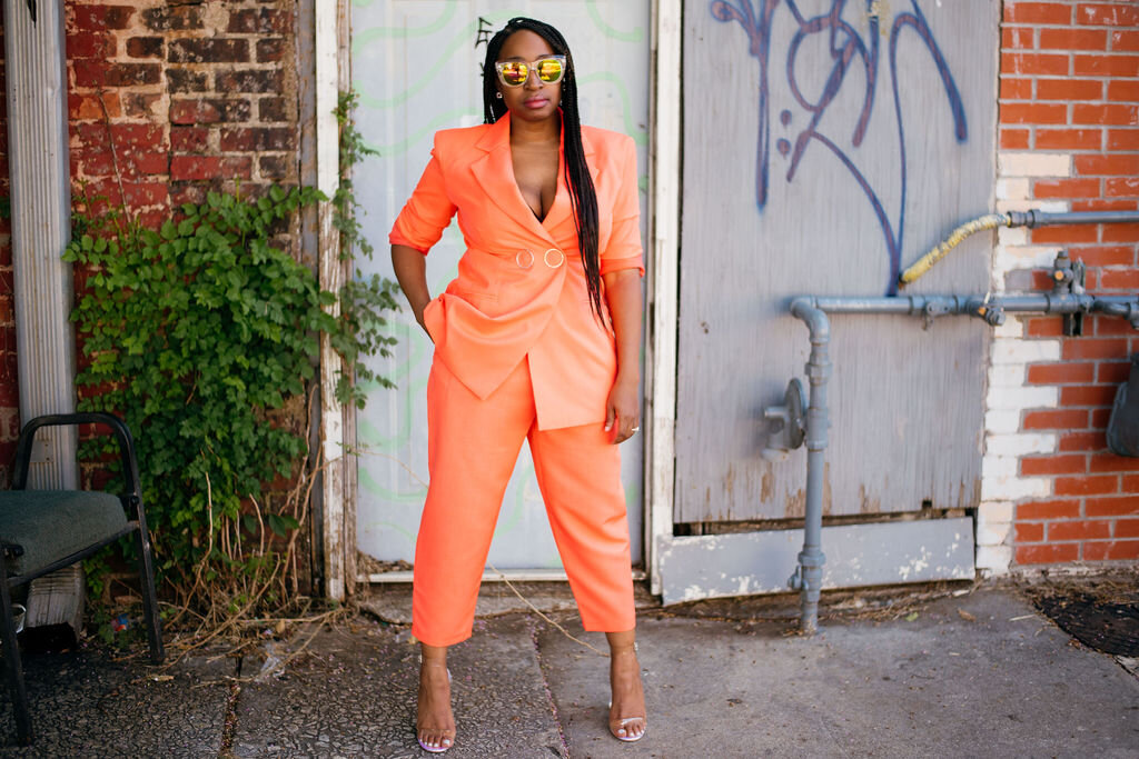 staying cute in a coral pant suit_9.JPG