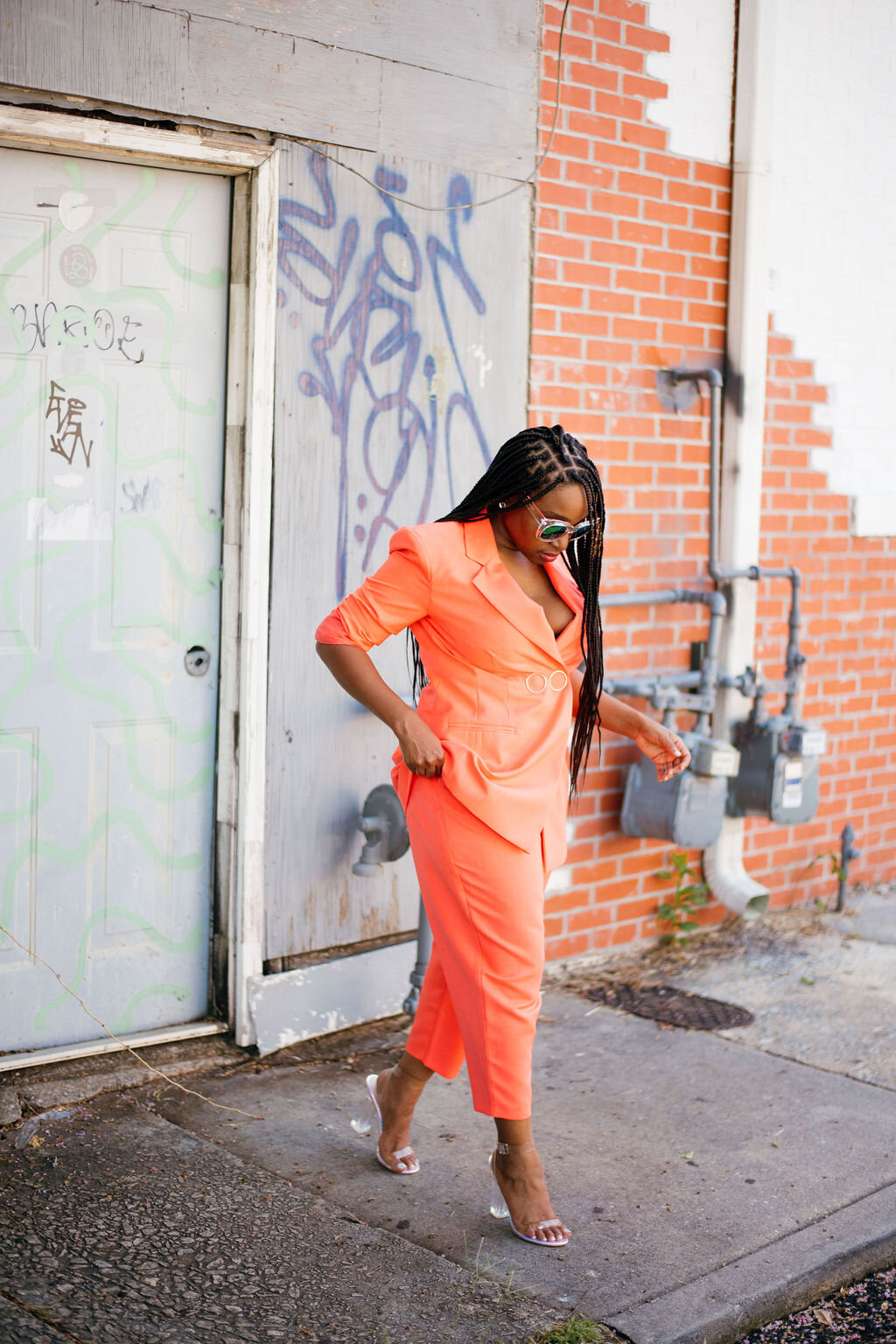 staying cute in a coral pant suit_10.JPG