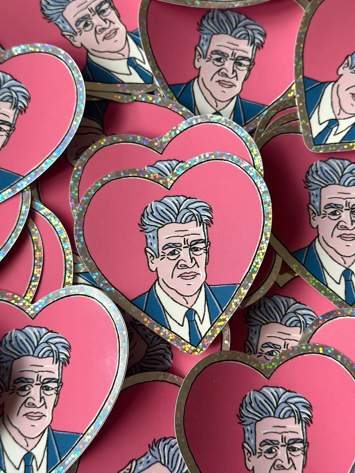 I&rsquo;m doing some final packing for @wearebif and wanted to show off my brand new stickers! If you&rsquo;re a David Lynch fan, Twin Peaks fan or you just looove books, these will be right up your street. Thank you so much @tackyandupsetting the st
