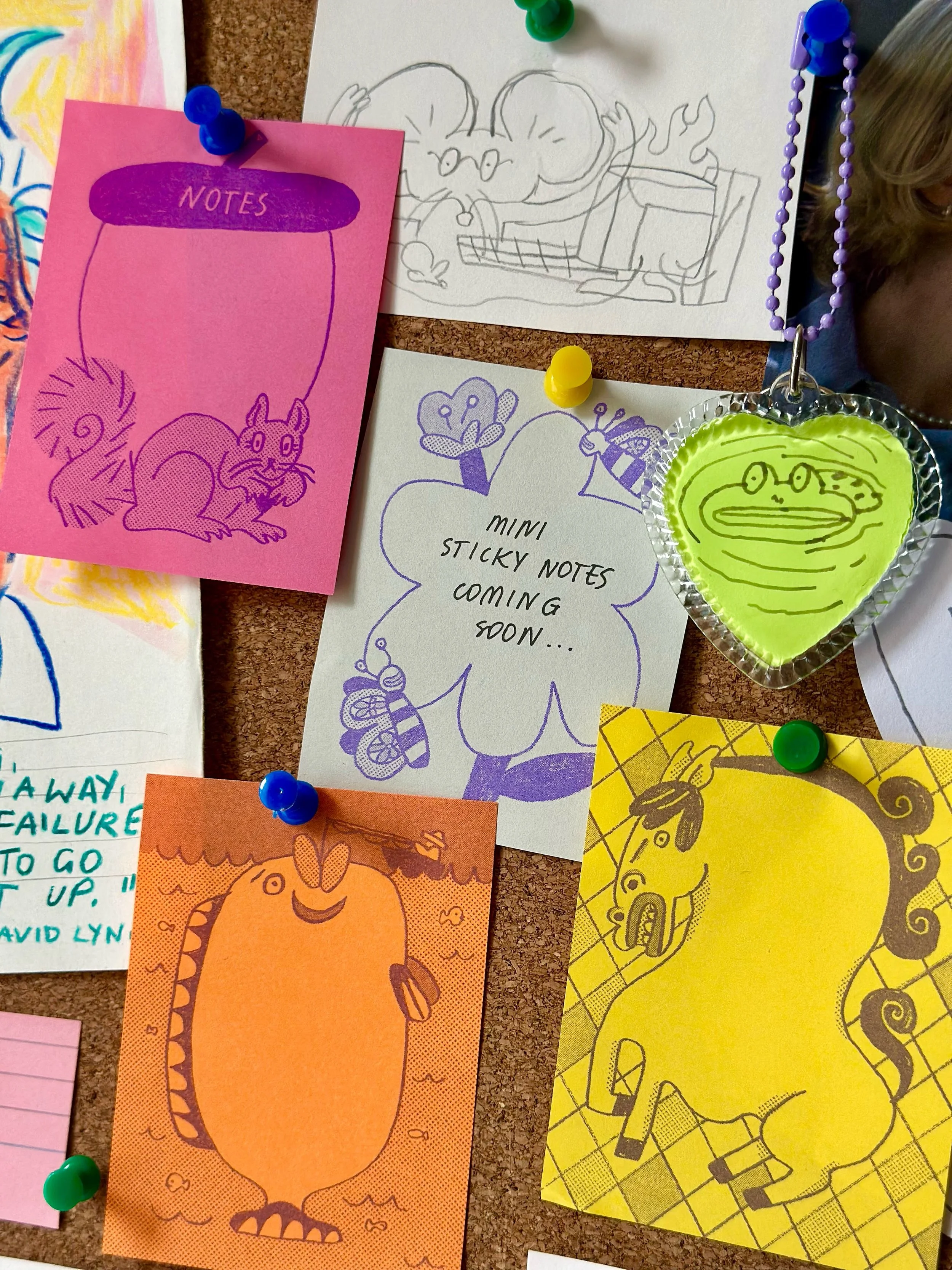 Mini riso notepad sets in the making!😎