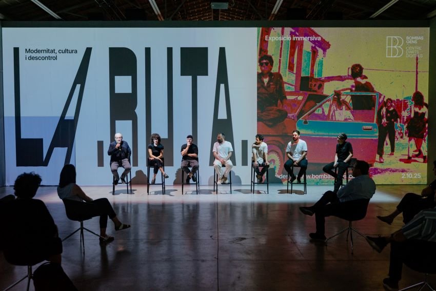 2025 / Presentación a medios del proyecto "La Ruta: Modernitat, cultura i descontrol" en Bombas Gens