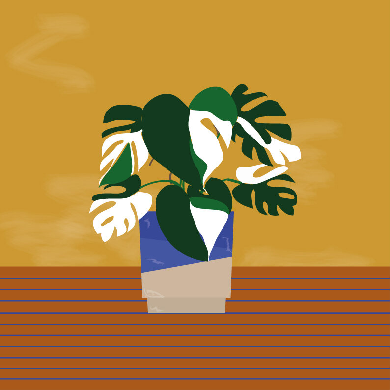 Vollflächige und kontrastreiche Farben geben den Illustrationen ihren charakteristischen Flatdesign Charme