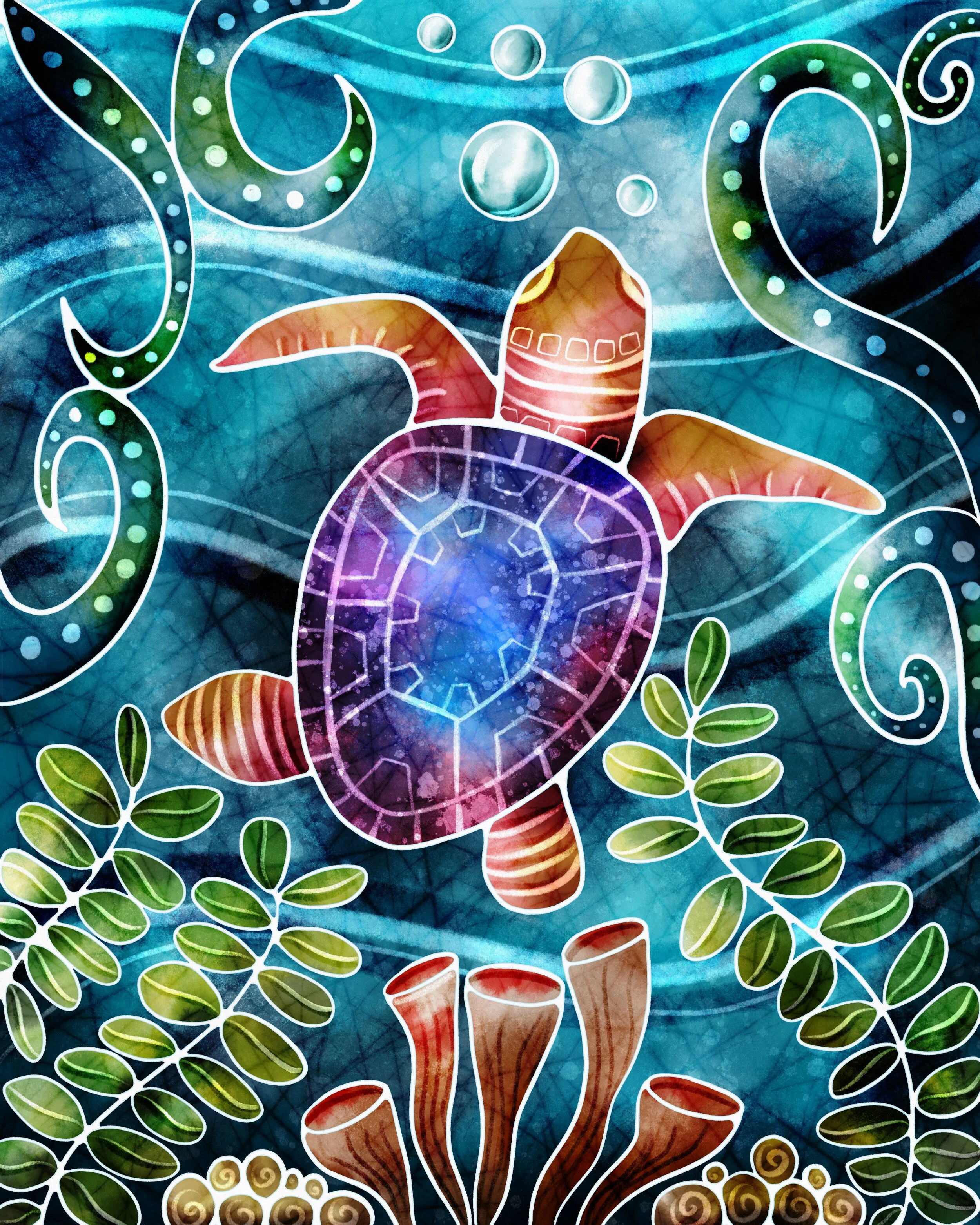 Batik Turtle Art