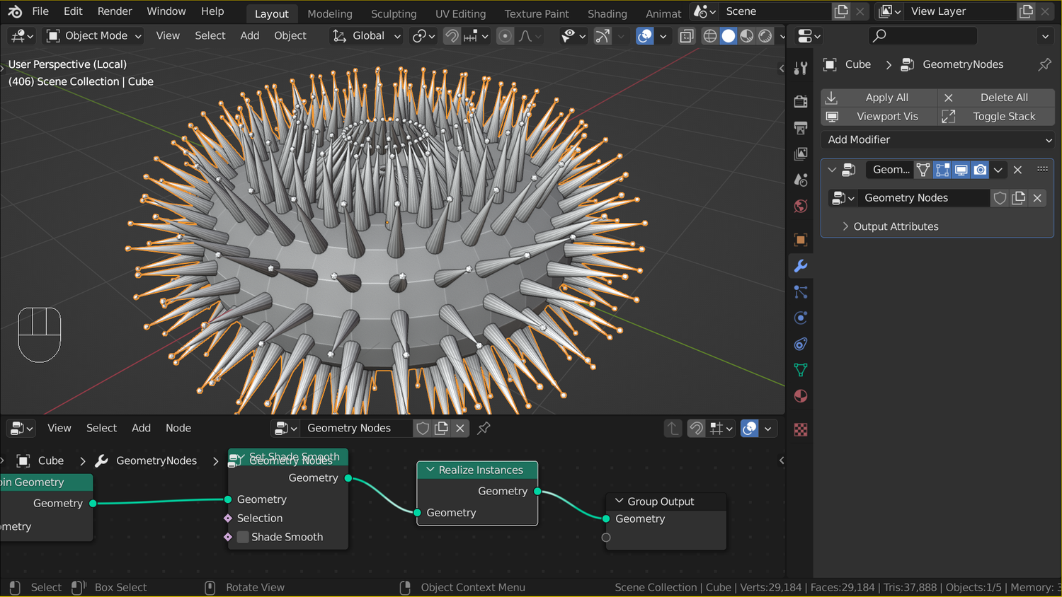 Blender instances. Realize instances node блендер. geometry nodes building generator.