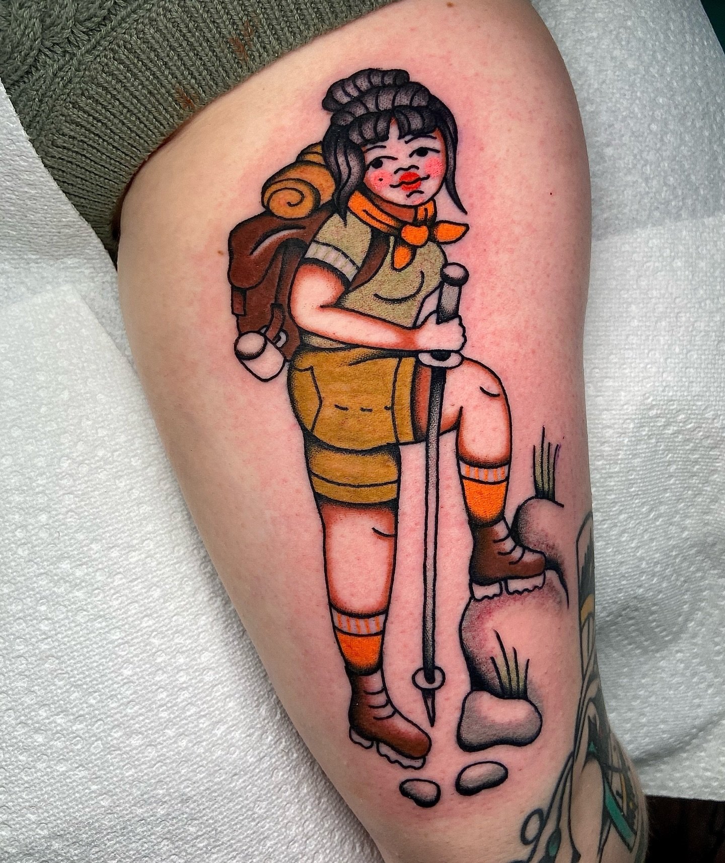 The cutest hiker gal for Victoria 🩷

Thanks for the trust!

#trafitionaltattooartist #traditionaltattoo #ohiotattooartist #queertattooartist #daytontattooartist #ladytattoo #hiking #colortattoo