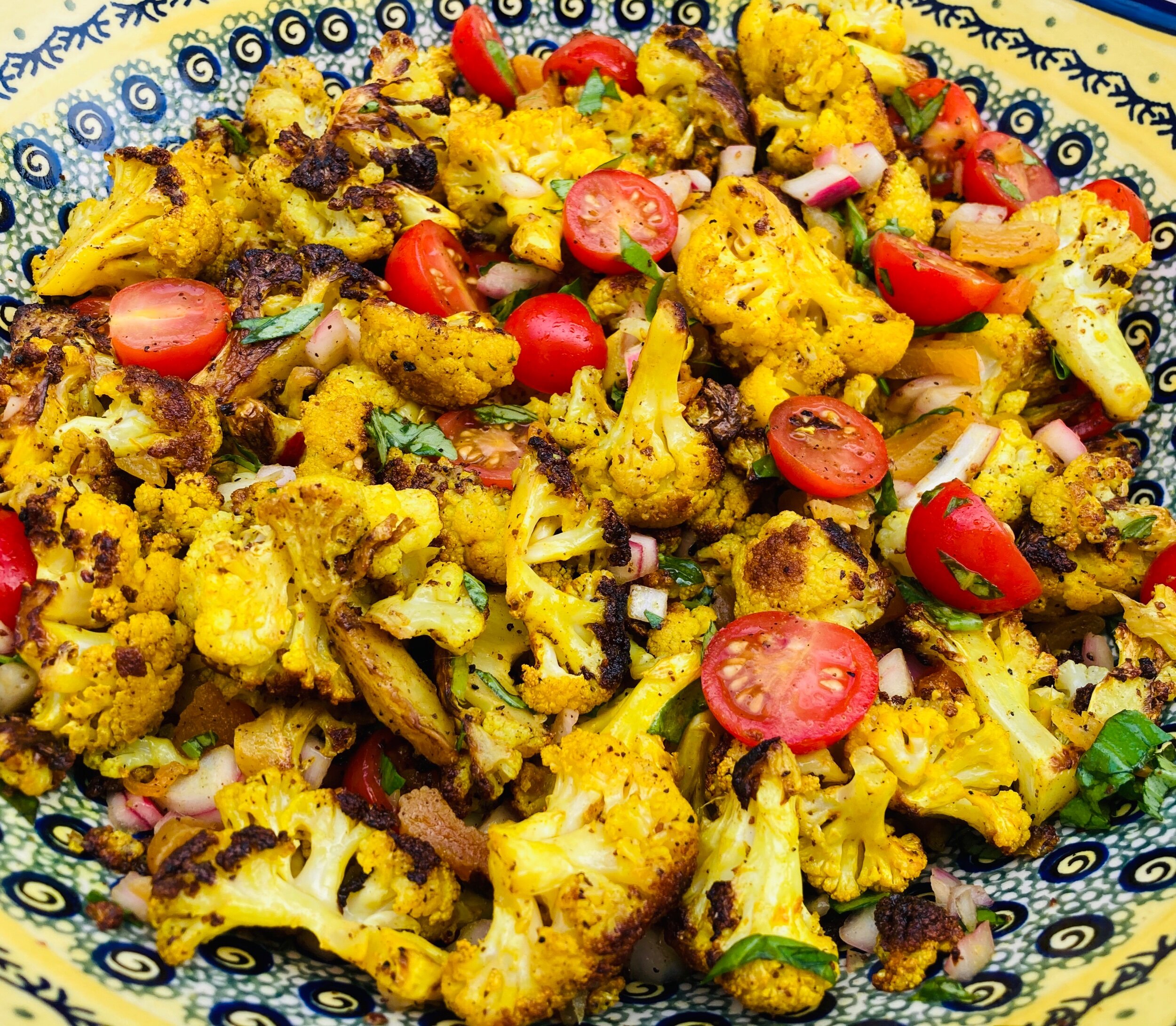Grilled Cauliflower Salad