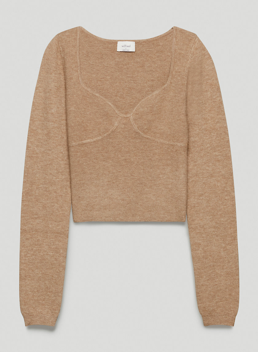 Greer Sweater in Heather Gold Camel