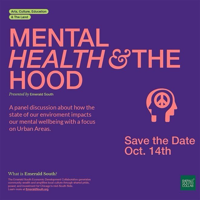 Mark your calendars to join us on October 14 for a panel discussion about the impact of the environment in urban areas on our mental wellbeing in honor of World Mental Health Day. More details to come!