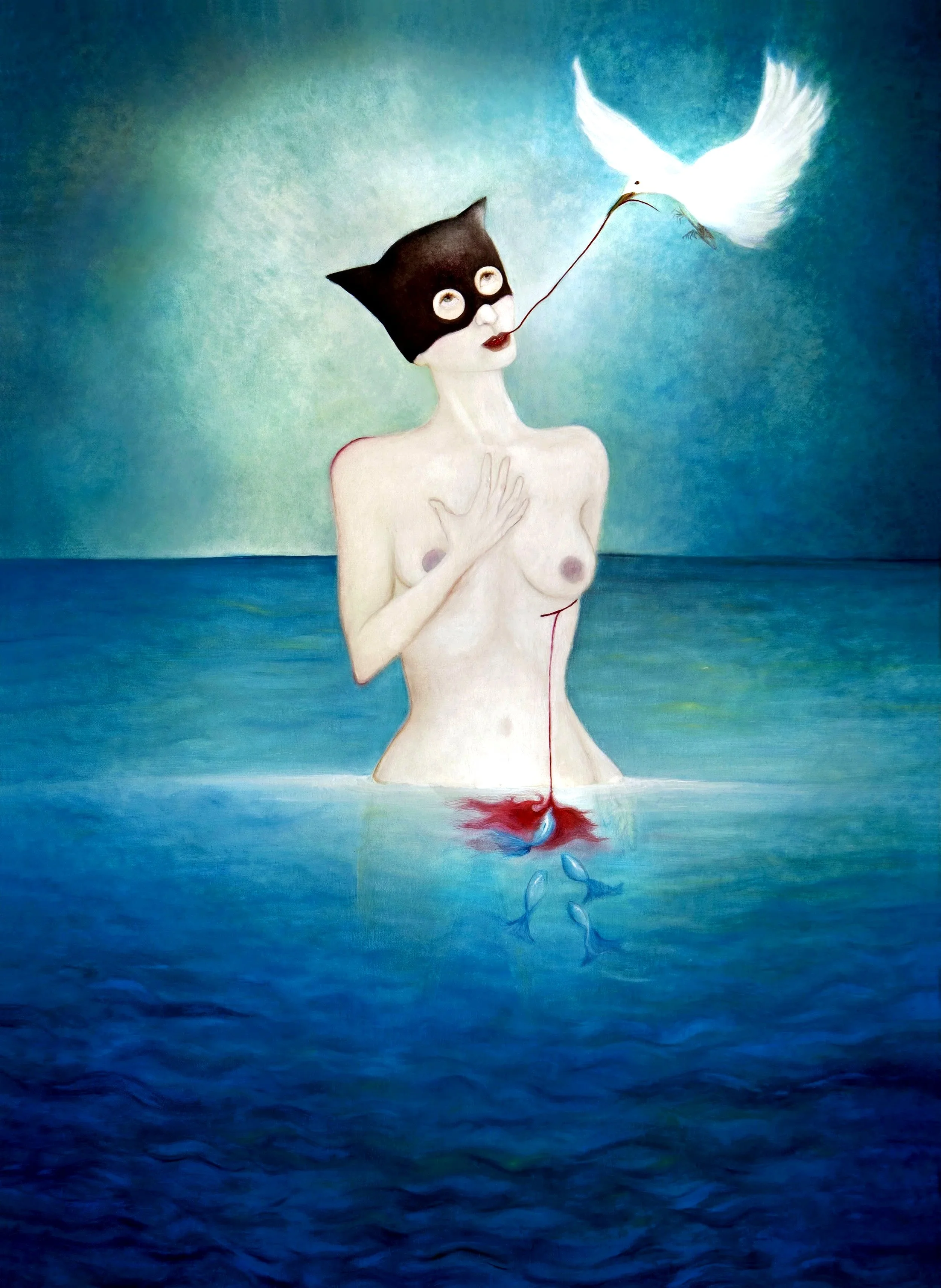 "RESILIENCE", oil on canvas   ©ClairePetit