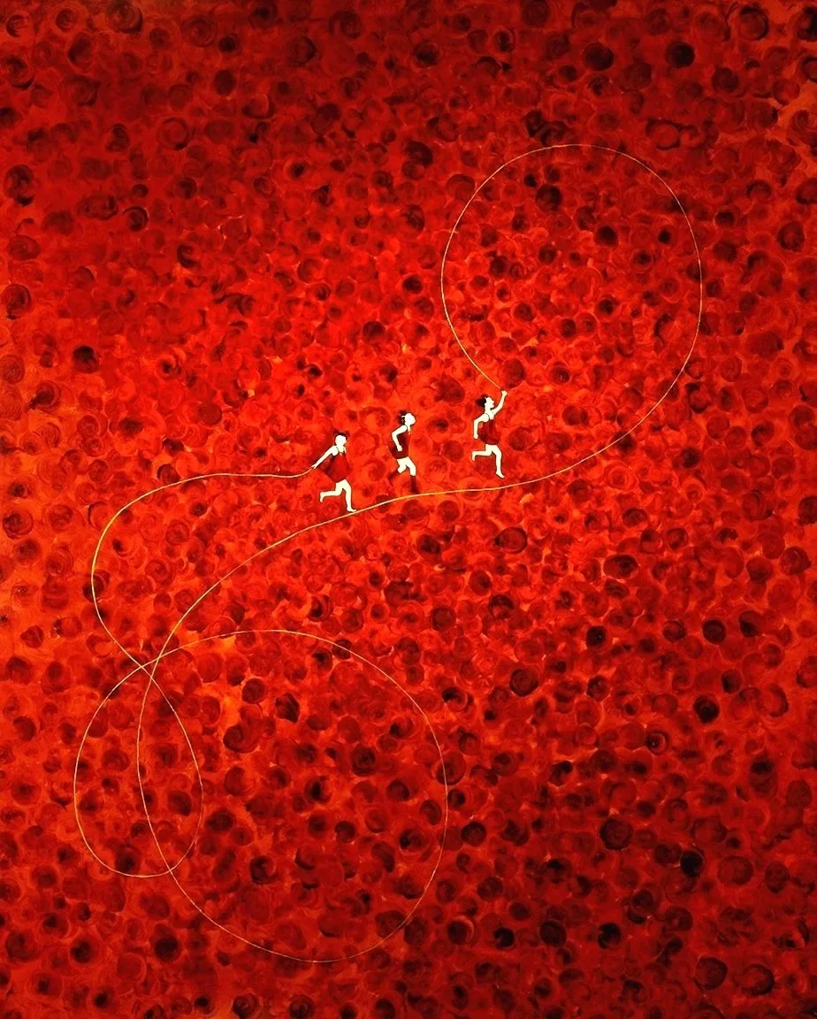 Girls and roses © Claire Petit