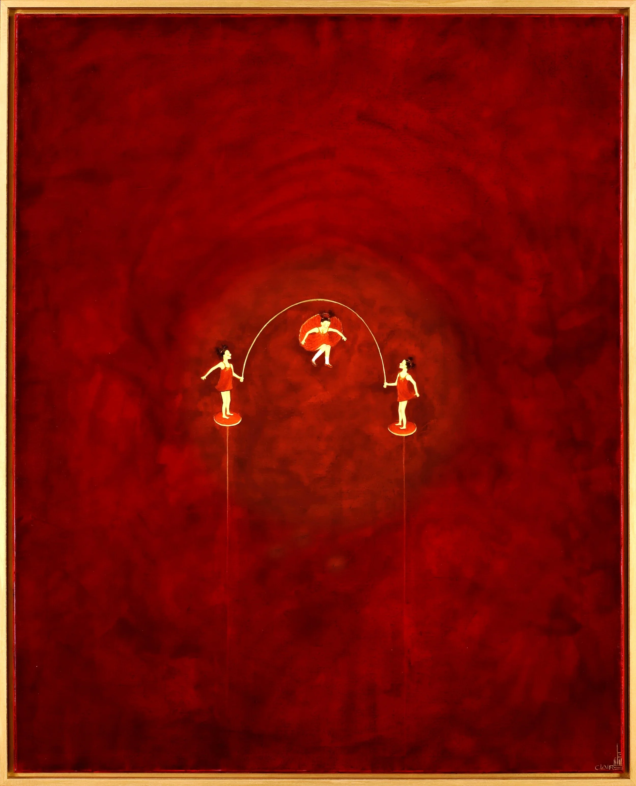 Three girls jumping rope © Claire Petit