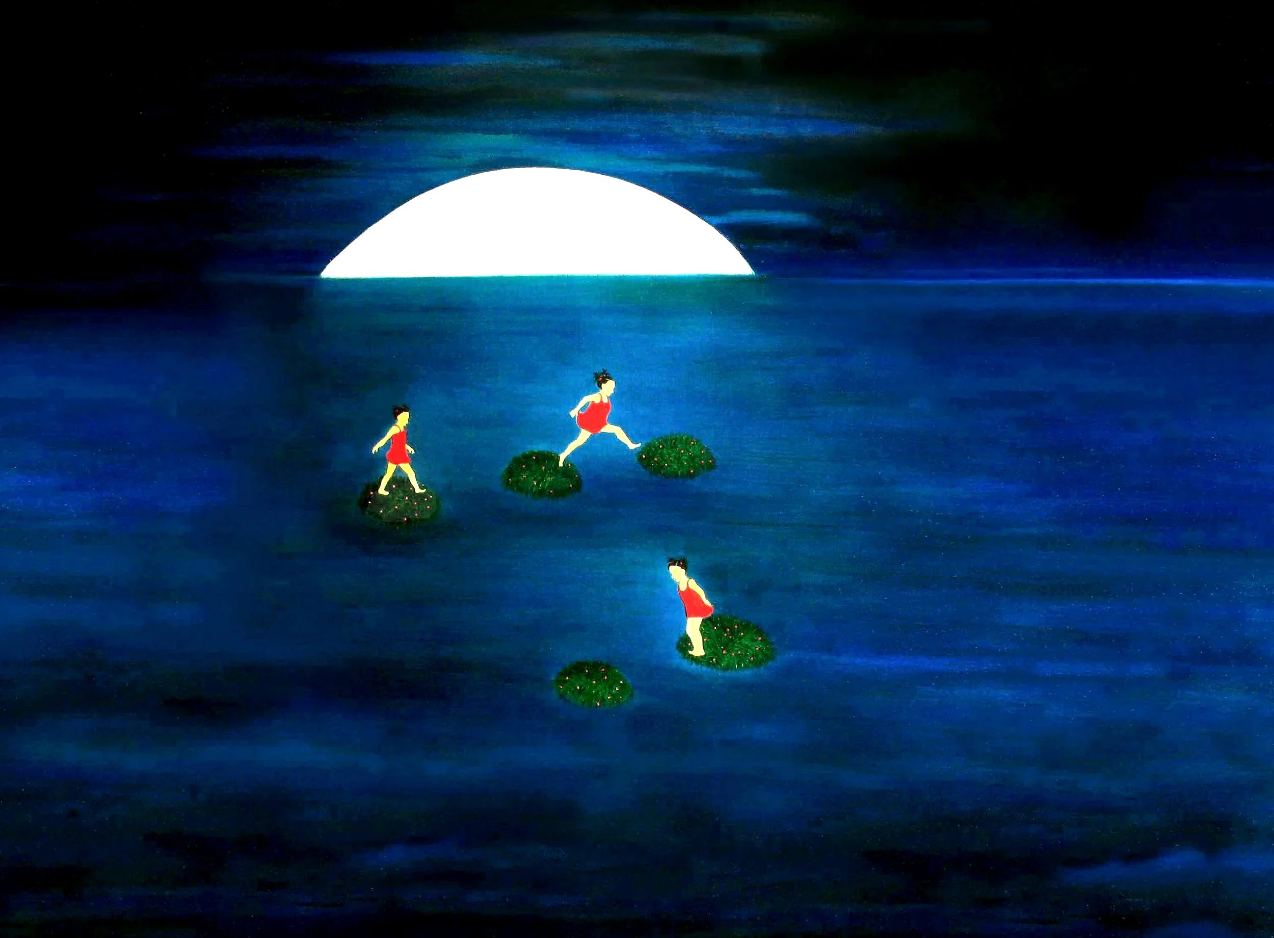 Jeu sur l'eau, ©Claire petit