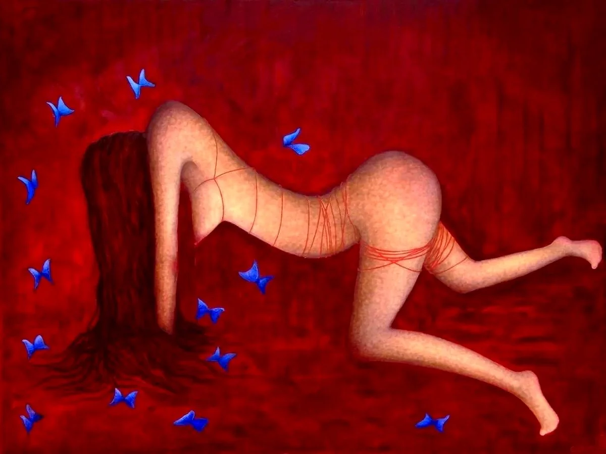 "L'INDOMPTÉE", oil on canvas, 120 x 150 cm_________©ClairePetit