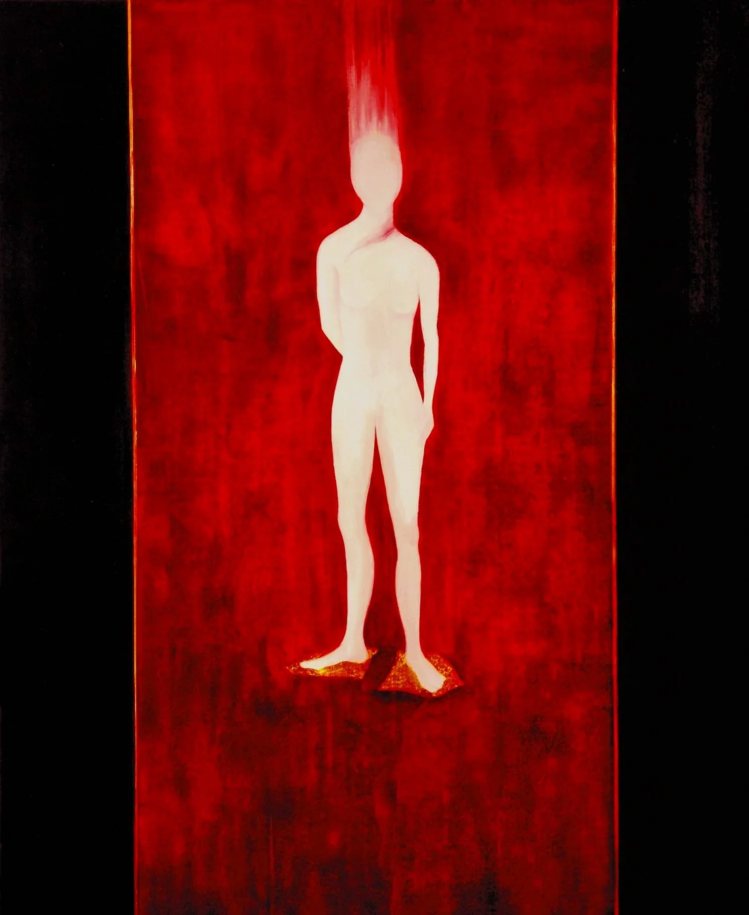 "Descente sur tapis d'or", oil on canvas _______©ClairePetit