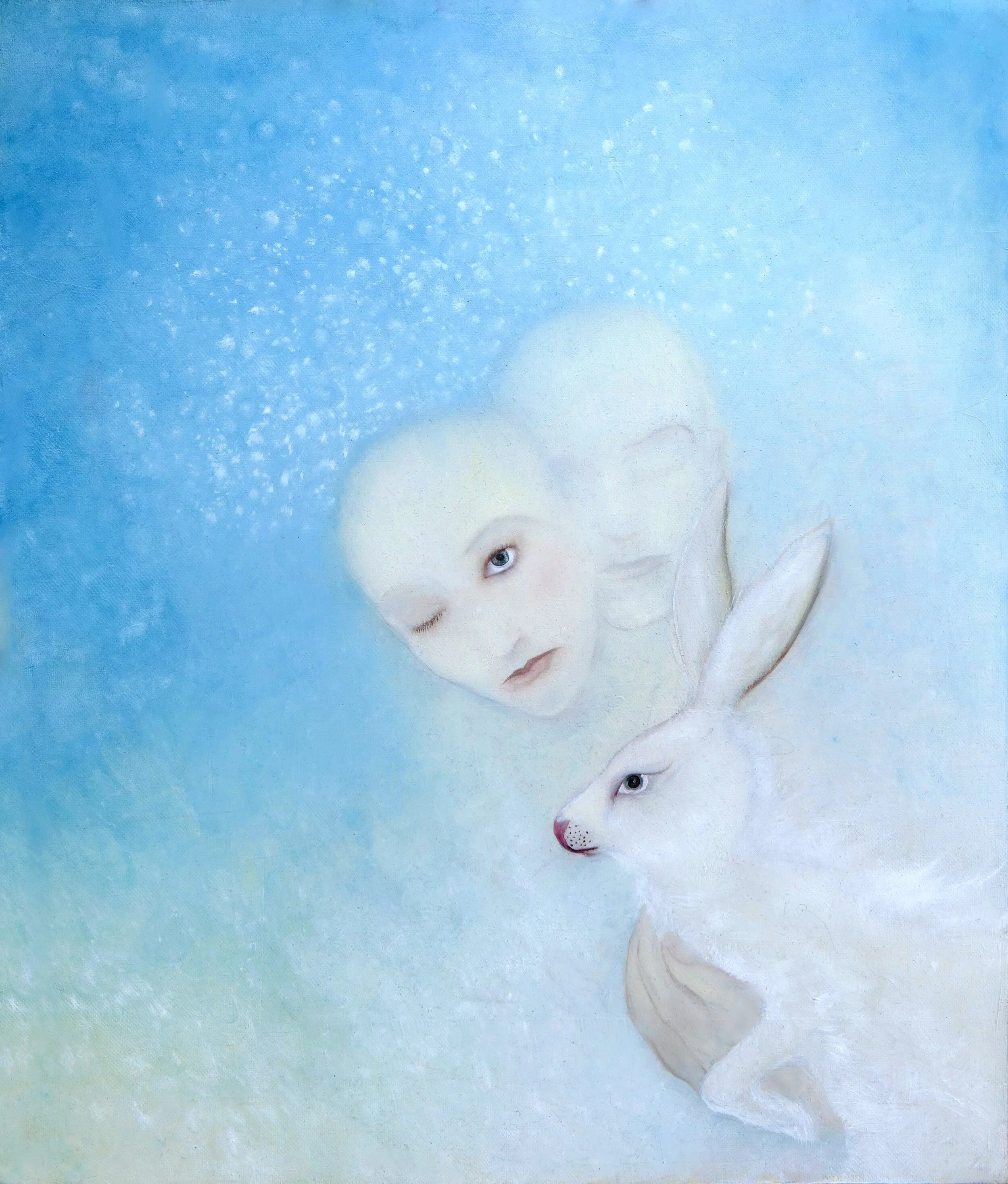 "JUST BEFORE THE RACE", oil painting __________©ClairePetit