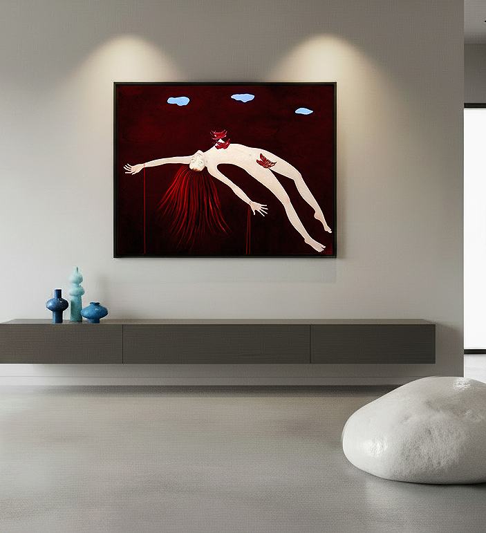 "PROCESSION"   oil on canvas,  125 x 155 cm        ©Claire Petit