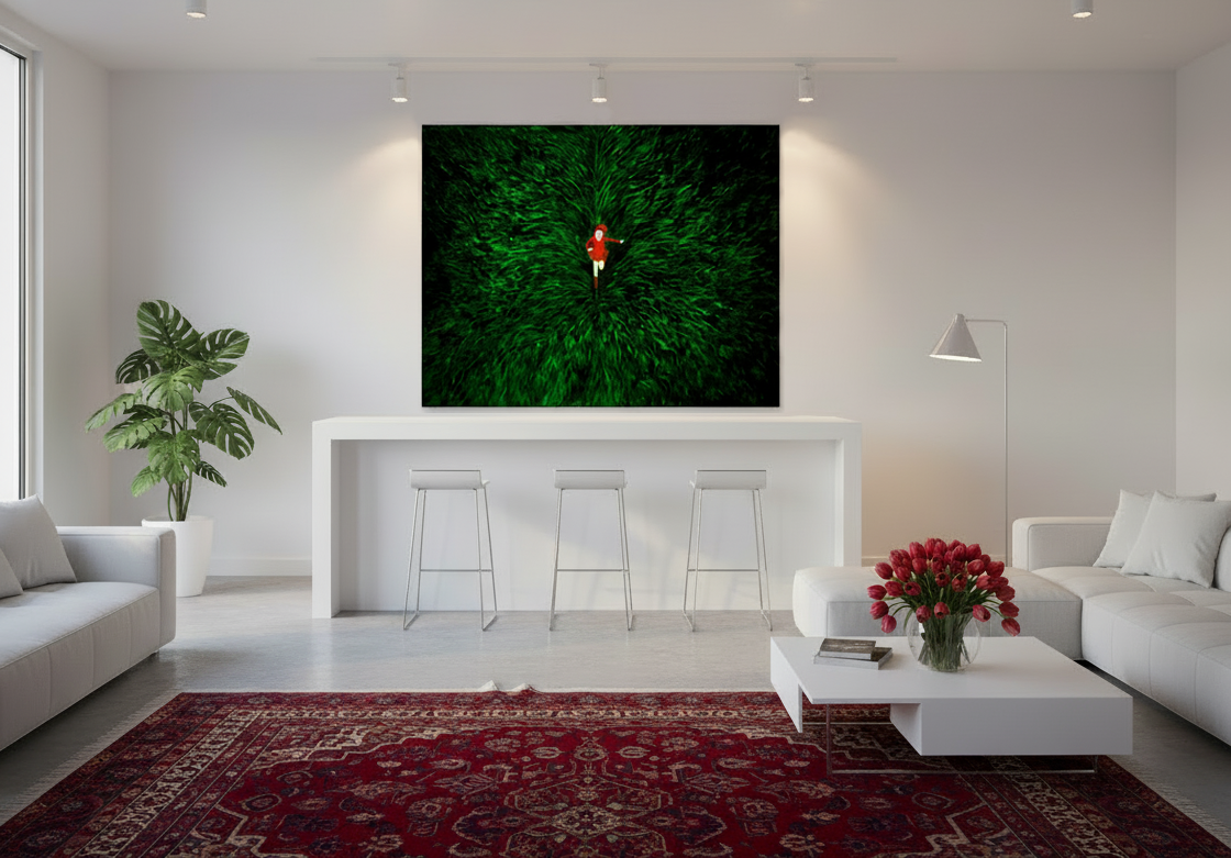 On the run Claire Petit's painting