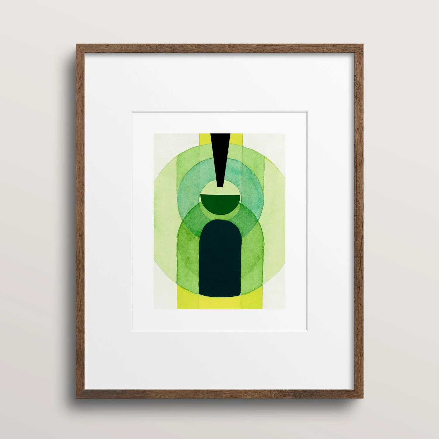 Canadian Abstract Artist_Allison Rietta_Piccolo 14_Limited Edition Print_Walnut Frame_Passepartout.jpg