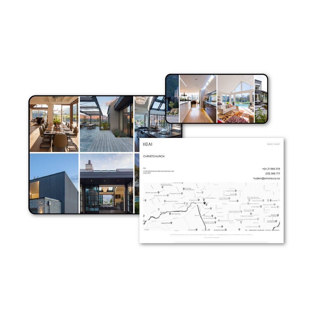 #webdesign / Web design led by purpose and simplicity. I was privileged to work with Haden at Emslie Architecture a while back to develop the Emslie brand, signage, and an online portfolio site to display Haden&rsquo;s expertly crafted and beautifull