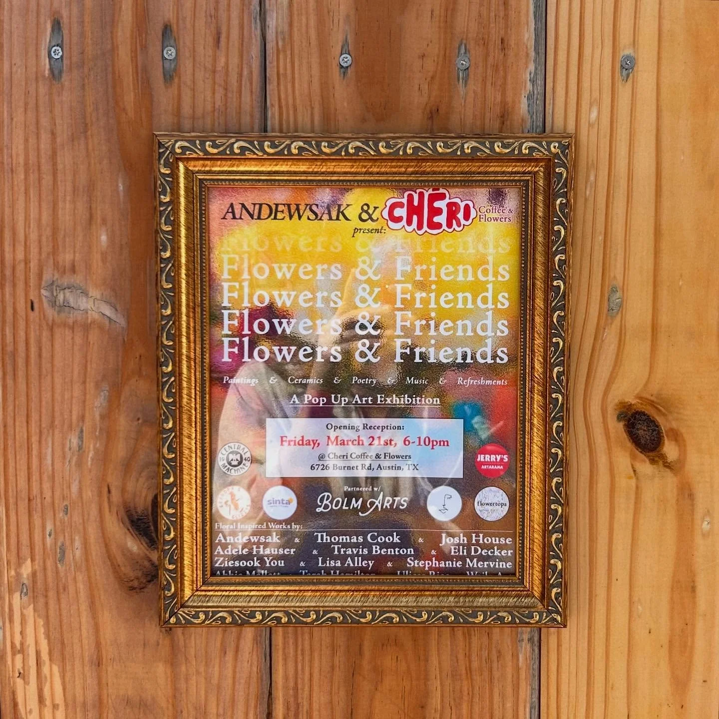very honored to announce ~ FLOWERS &amp; FRIENDS 🪷 a pop up art exhibition with @andewsak + @bolm_arts ~ 
opening reception Friday March 21st, 6-10 pm and March 22nd &amp; 23rd, 8am - 1pm 🎨 
my spring wedding season is strangely slow this year, so 