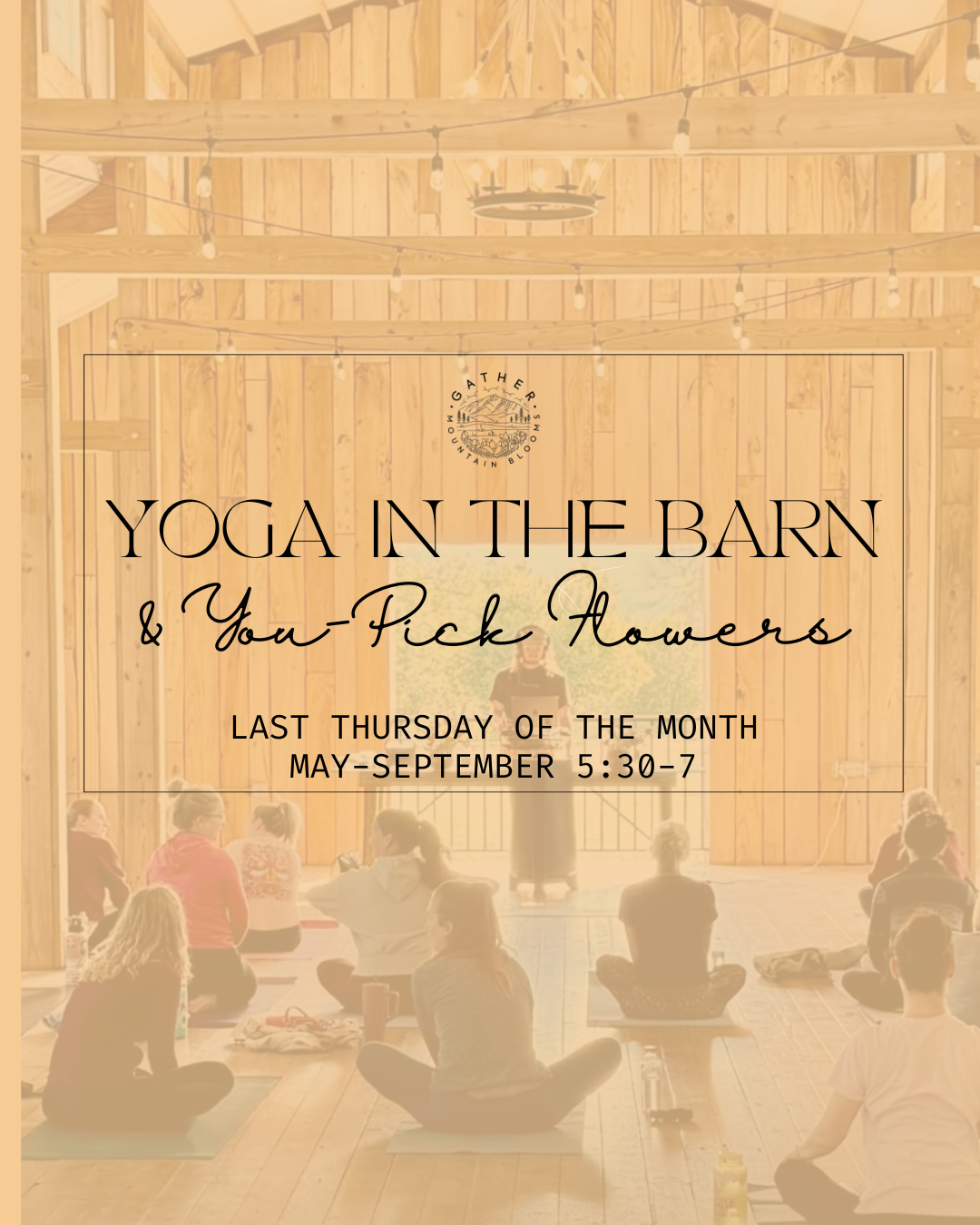 Yoga in the barn at venetucci farm in Colorado Springs