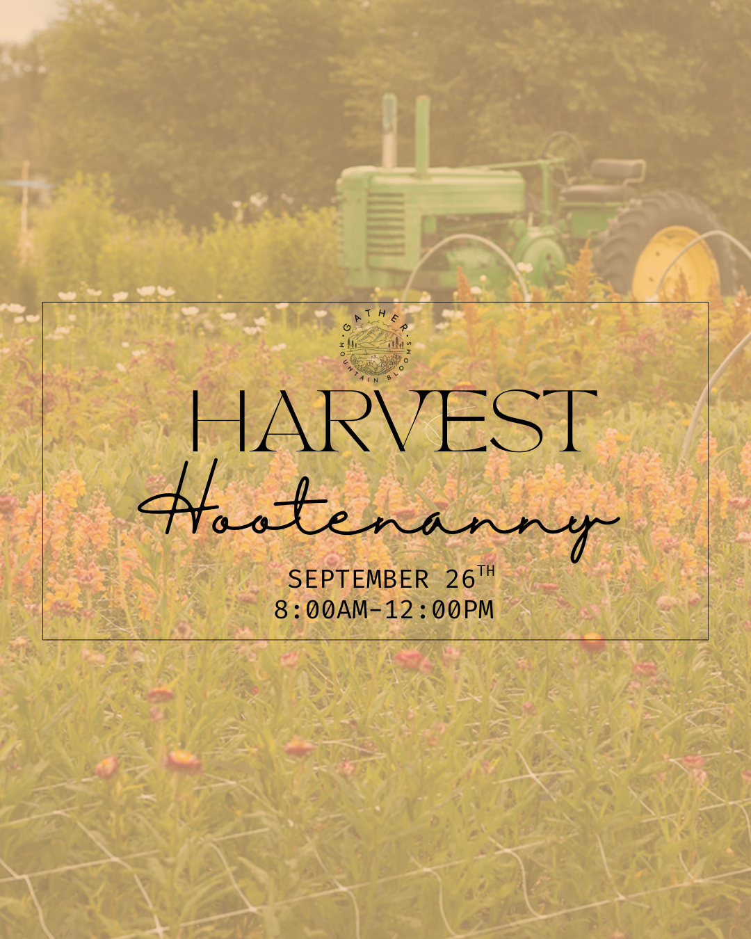 Year end pick your own flowers and music