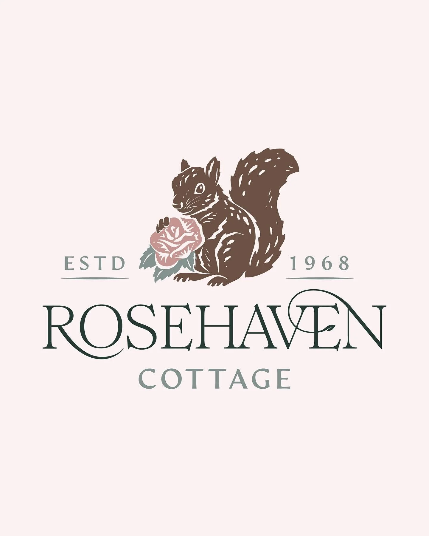 Meet Rosehaven Cottage, my personal residence and one of my favorite branding exercises to date. 

For five or so years I&rsquo;ve been in a love-hate relationship with the squirrels that live in the cluster of trees next to my house. Their mostly pe