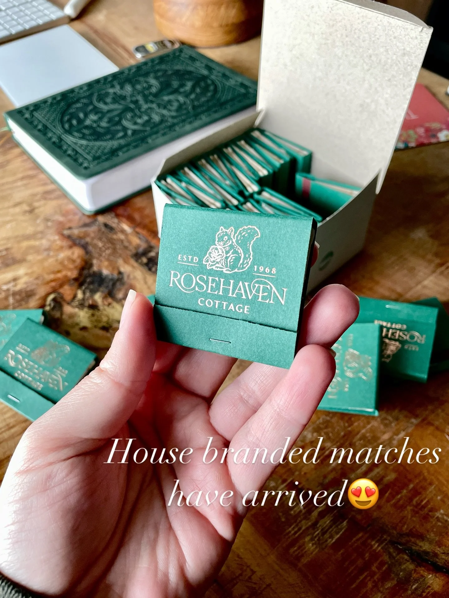 Watch me try and fail multiple times to light a match 😂

How sweet are these custom branded matchbooks? If you have a southern home you love, you definitely need these to give to your guests! 🏡

As part of branding my house, I&rsquo;m incorporating