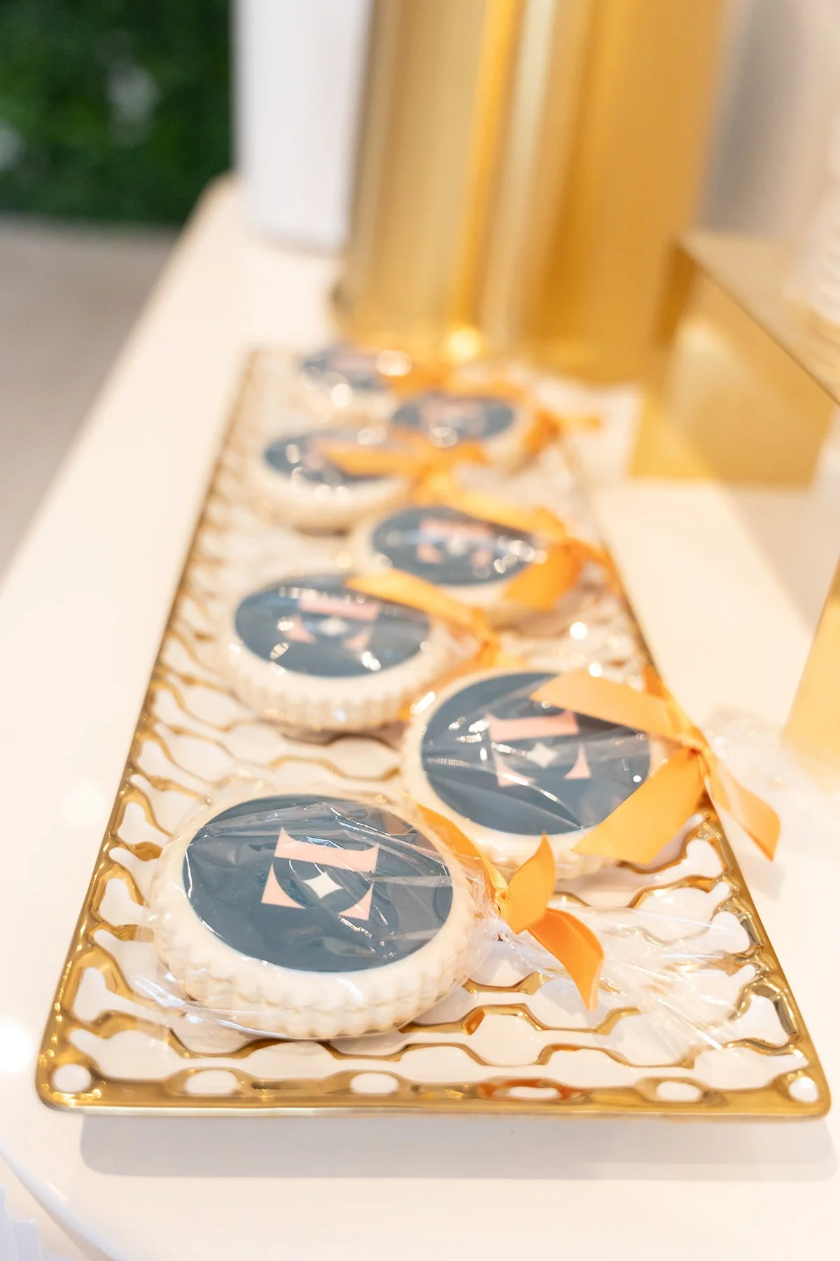 custom cookies with Everglow Jewelry logo