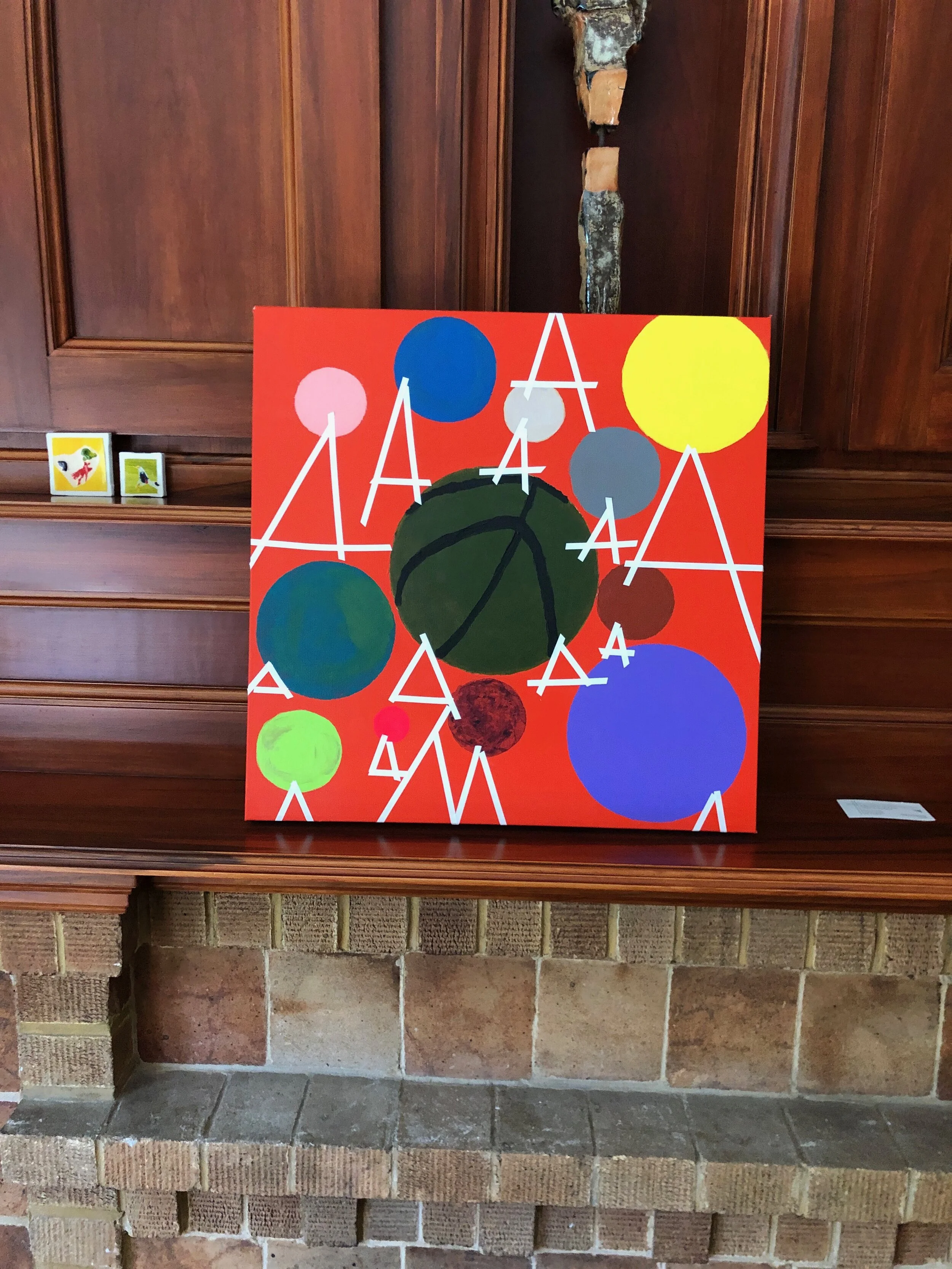 BROOKS RODDAN "Bounce", 2020Acrylic on canvas, 20" x 20",
