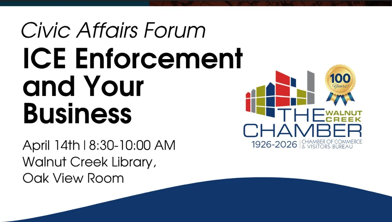 Angela De La Housaye Ashley moderates Civic Affairs Forum on ICE Enforcement and Your Business.
