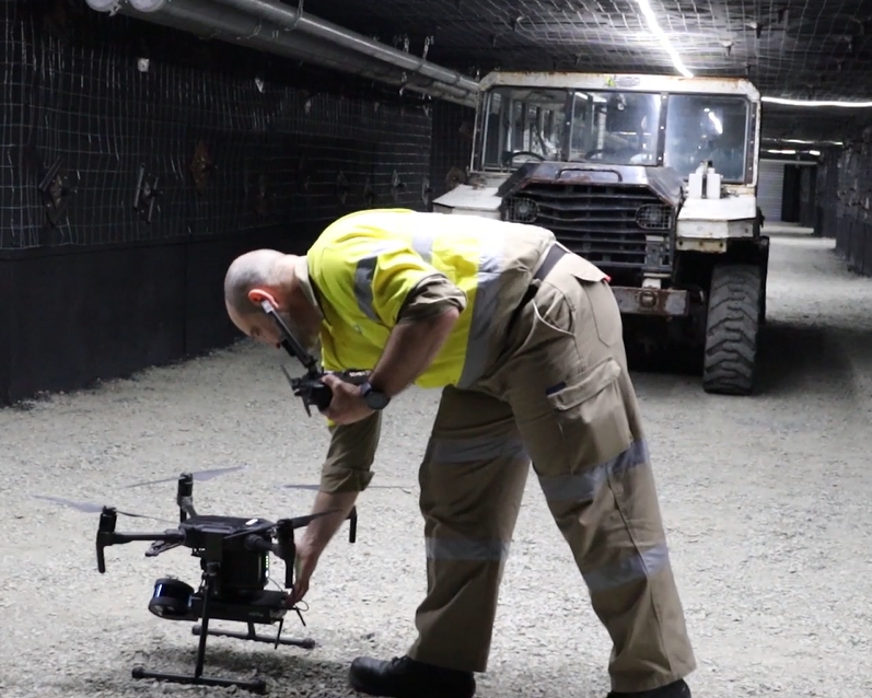 MyneSight Drone Mapping in Underground Simulator