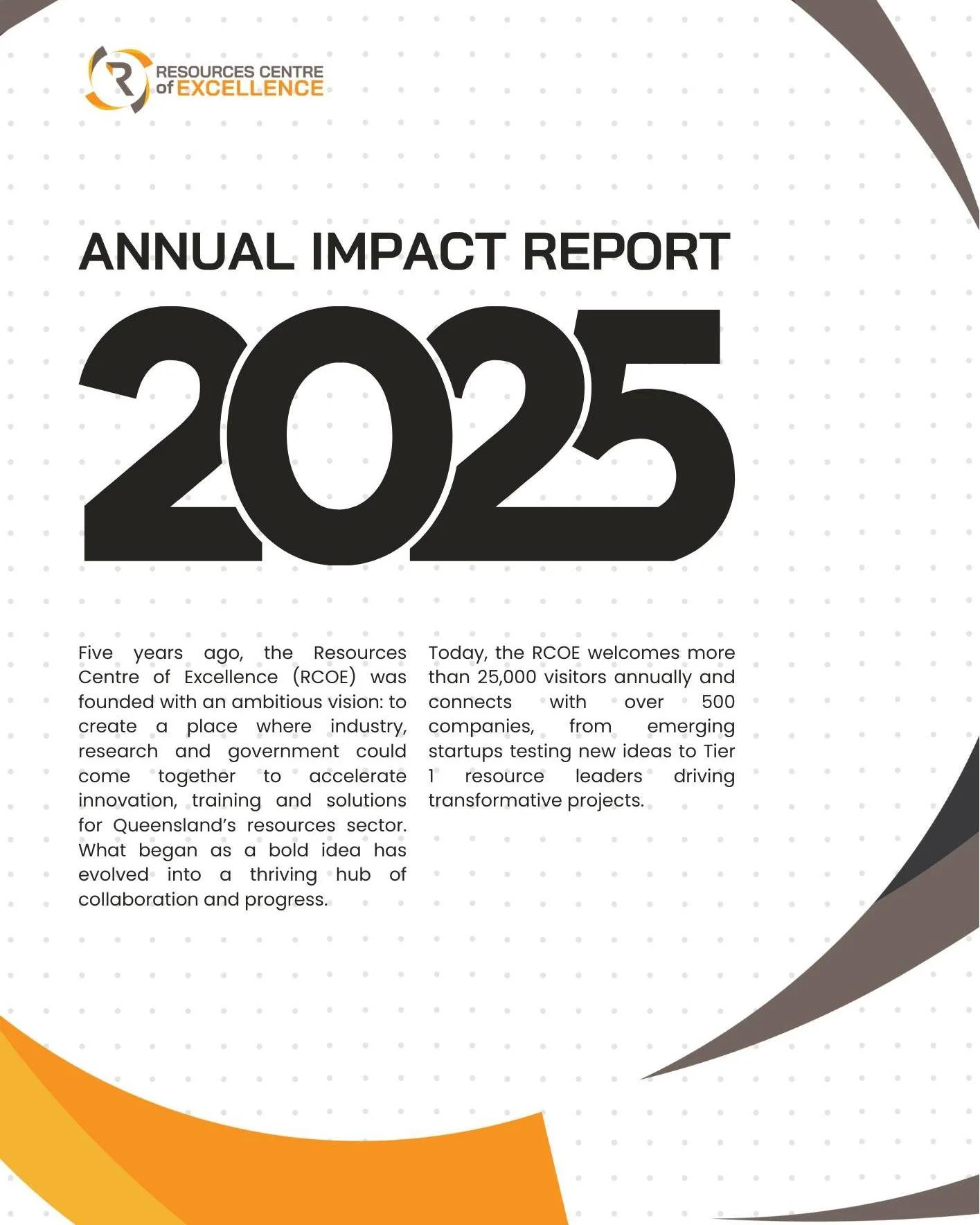 Impact is built by people👥

Every role at RCOE contributes to the bigger picture. Different perspectives, shared goals and one team working together to deliver outcomes for industry, region and future generations.

Our Annual Impact Report captures 