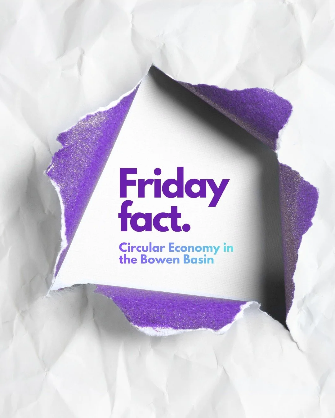 Friday Fact | Circular Economy in the Bowen Basin🔁

Circular economy thinking in the Bowen Basin is moving beyond individual mine sites to a regional systems approach.

By viewing multiple mines, suppliers and infrastructure as one connected network