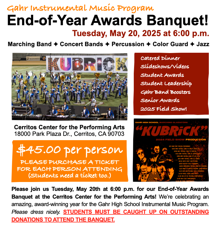 End-of-Year Awards Banquet
