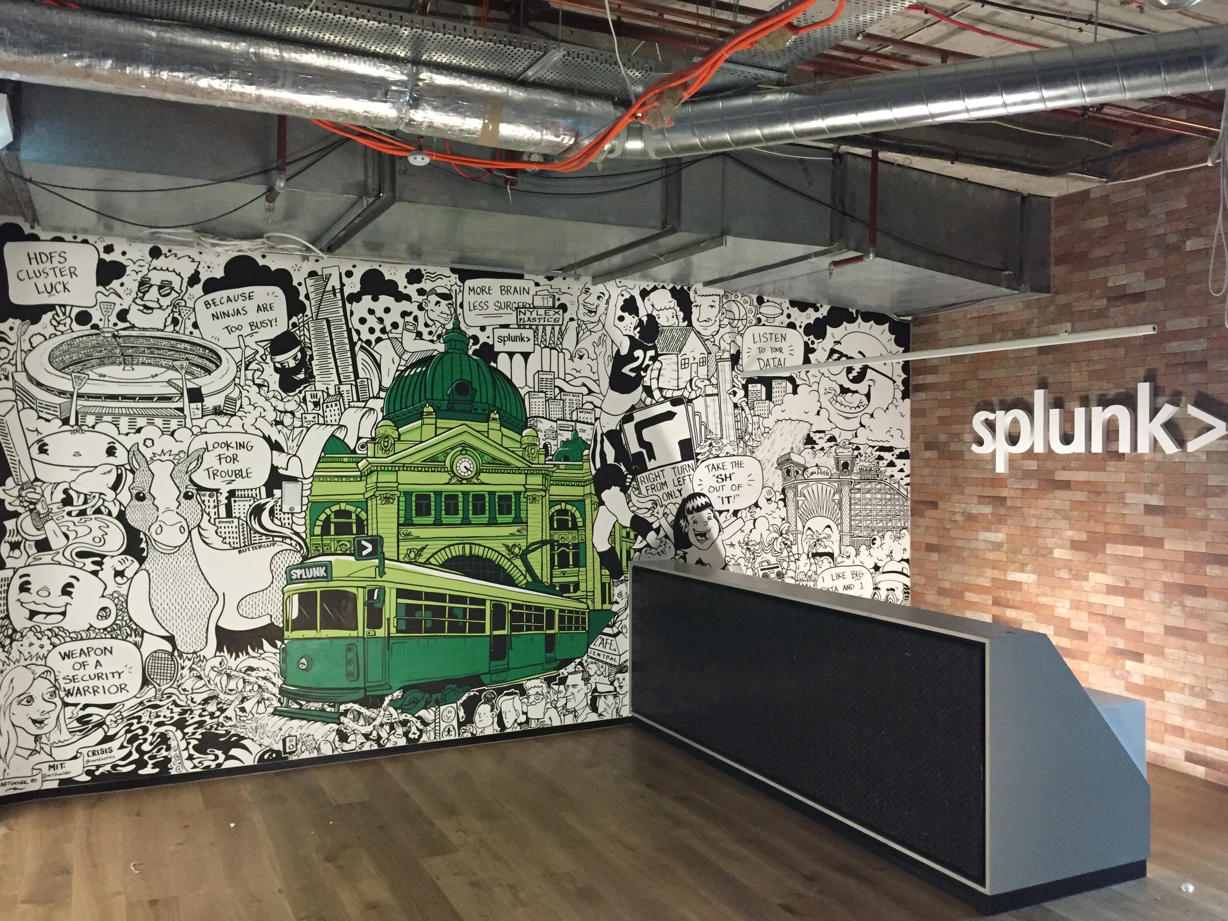 Illustrating Melbourne for Splunk HQ, Melbourne