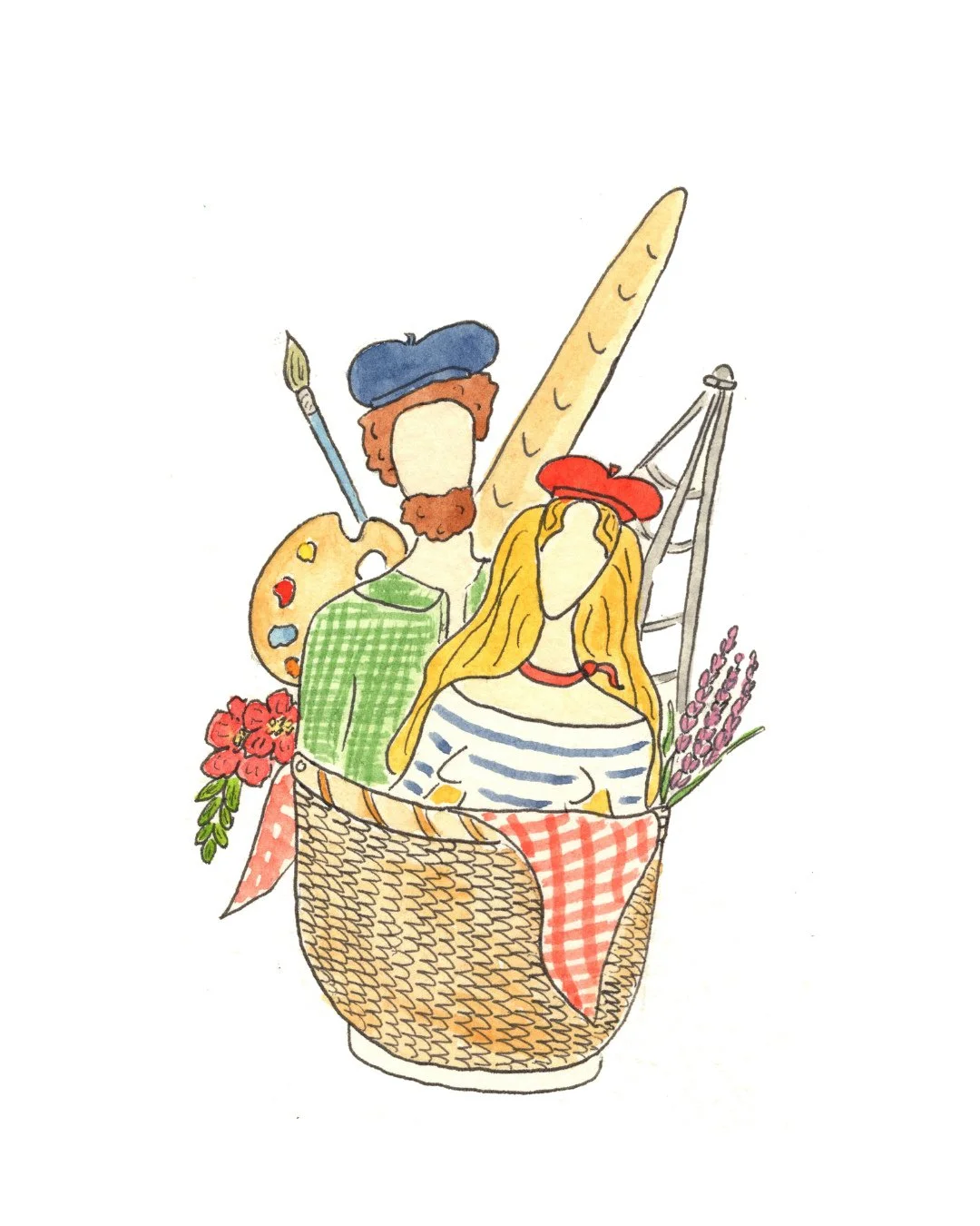 BRB - off to France to eat buckets of French Onion soup, wear berets every day and paint from cute cafes on street corners. Oh, and to celebrate one plus year of marriage with my incredible husband on our somewhat belated honeymoon!⁠
⁠
This is my off