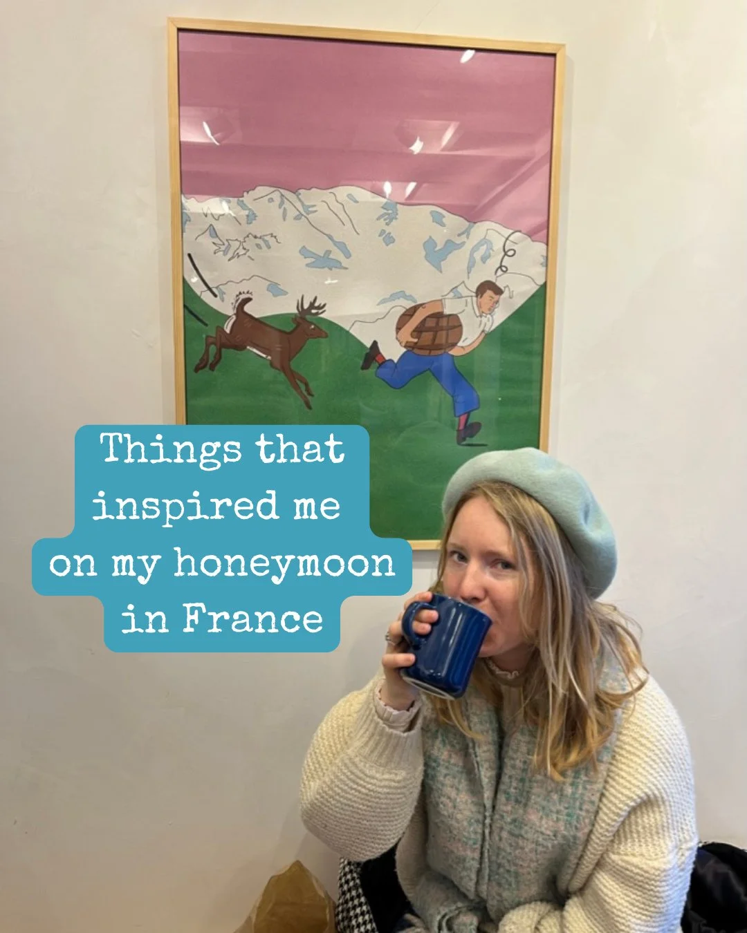 Getting back from our incredible honeymoon in France and my bags are full of inspiration (and new berets). Wanted to share with you all - both because I'd LOVE to weave this inspiration into new projects (where are my Francophiles at?!!) but also as 