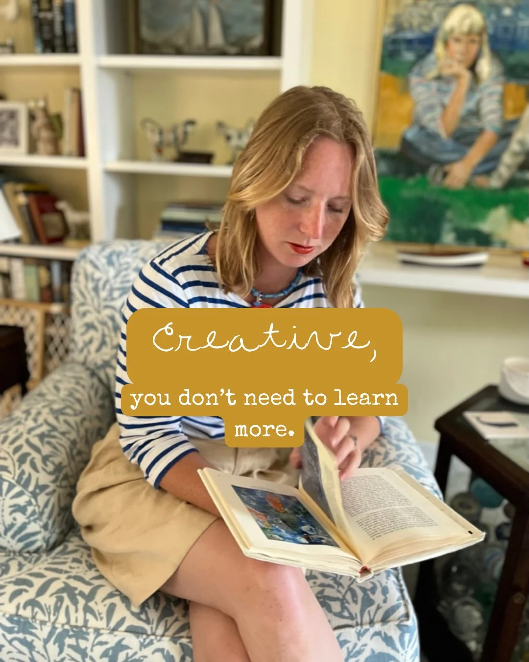 Creative - you've taken the courses. You've watched the reels. You've listened to all the tips and all the tricks, and yet still, somehow, you feel stuck. A head full of advice of all the things you "should" do, yet still feeling completely