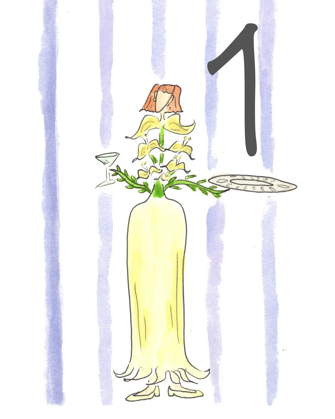Let's serve something more than what's been done before 🥂⁠
⁠
These table number flower ladies are bringing just the touch of whimsy that this black tie wedding needed - reminding you that fun and fancy can sit together at the same table.⁠
⁠
Looking 
