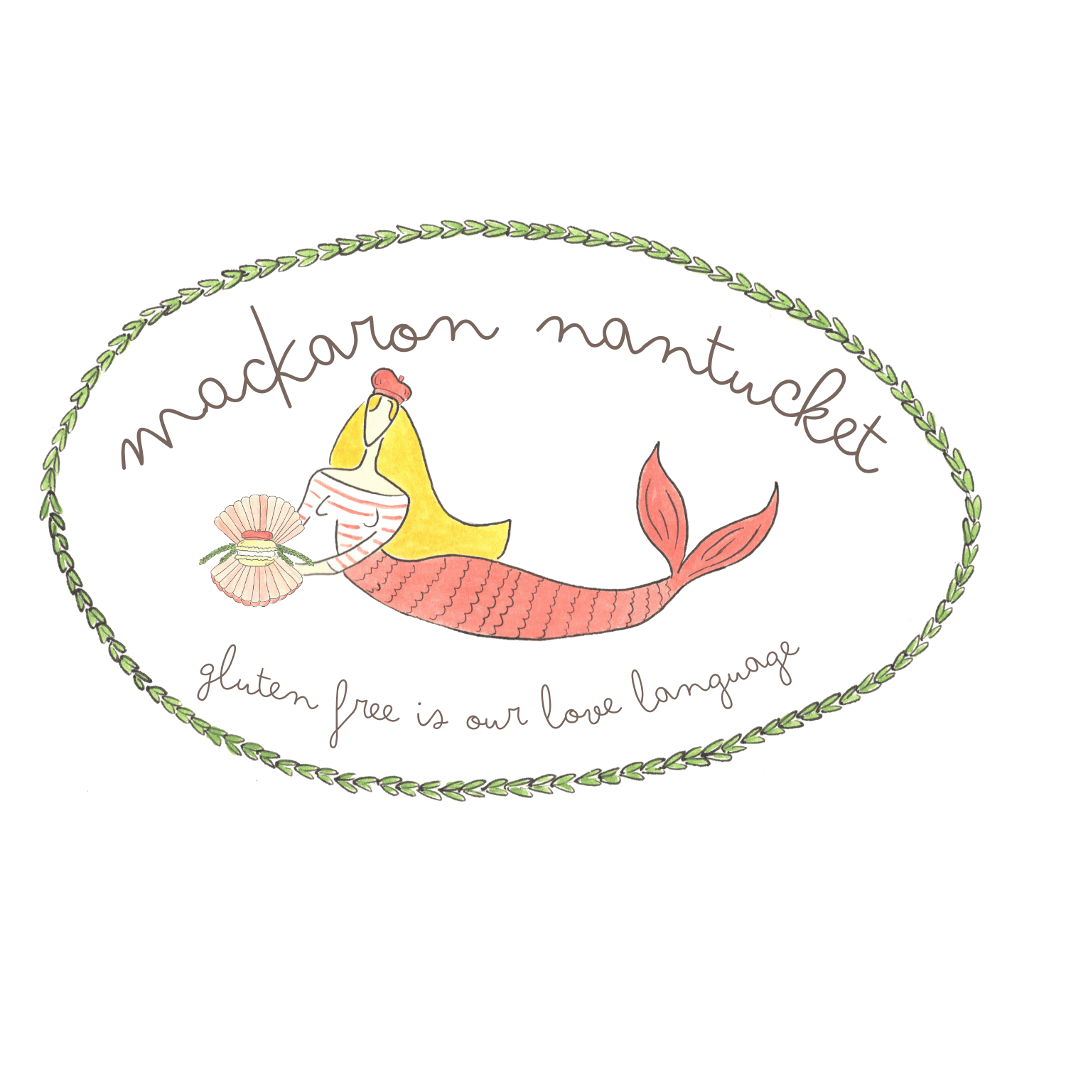 handpainted mermaid logo for nantucket pastry business.png