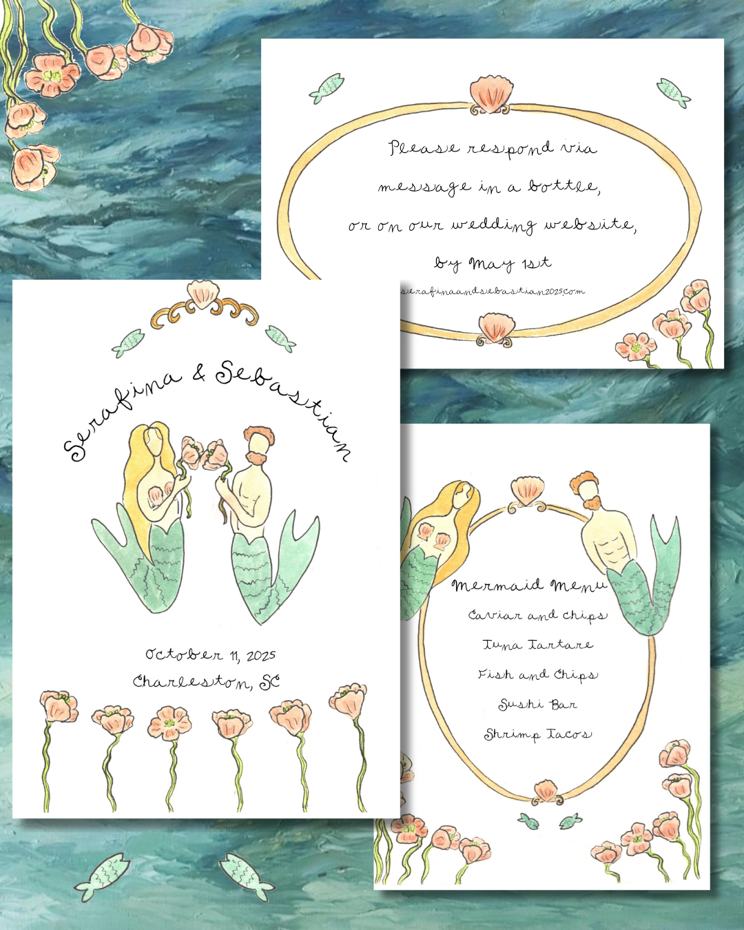 Mermaid Inspired Stationery 