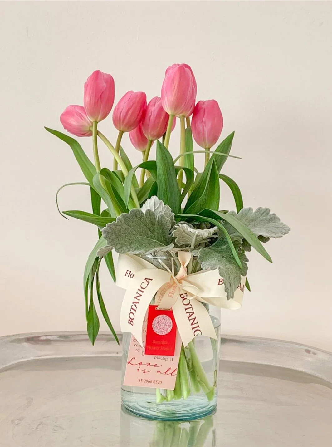 Jarron de 10 Tulipanes