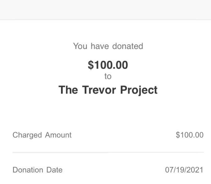 Thank you to everyone who has purchased something in the sale so far! Because of you all I was able to donate $100 to The Trevor Project. Any remaining shop items sold will have their accompanying donations made in small batches. Thank you all again!