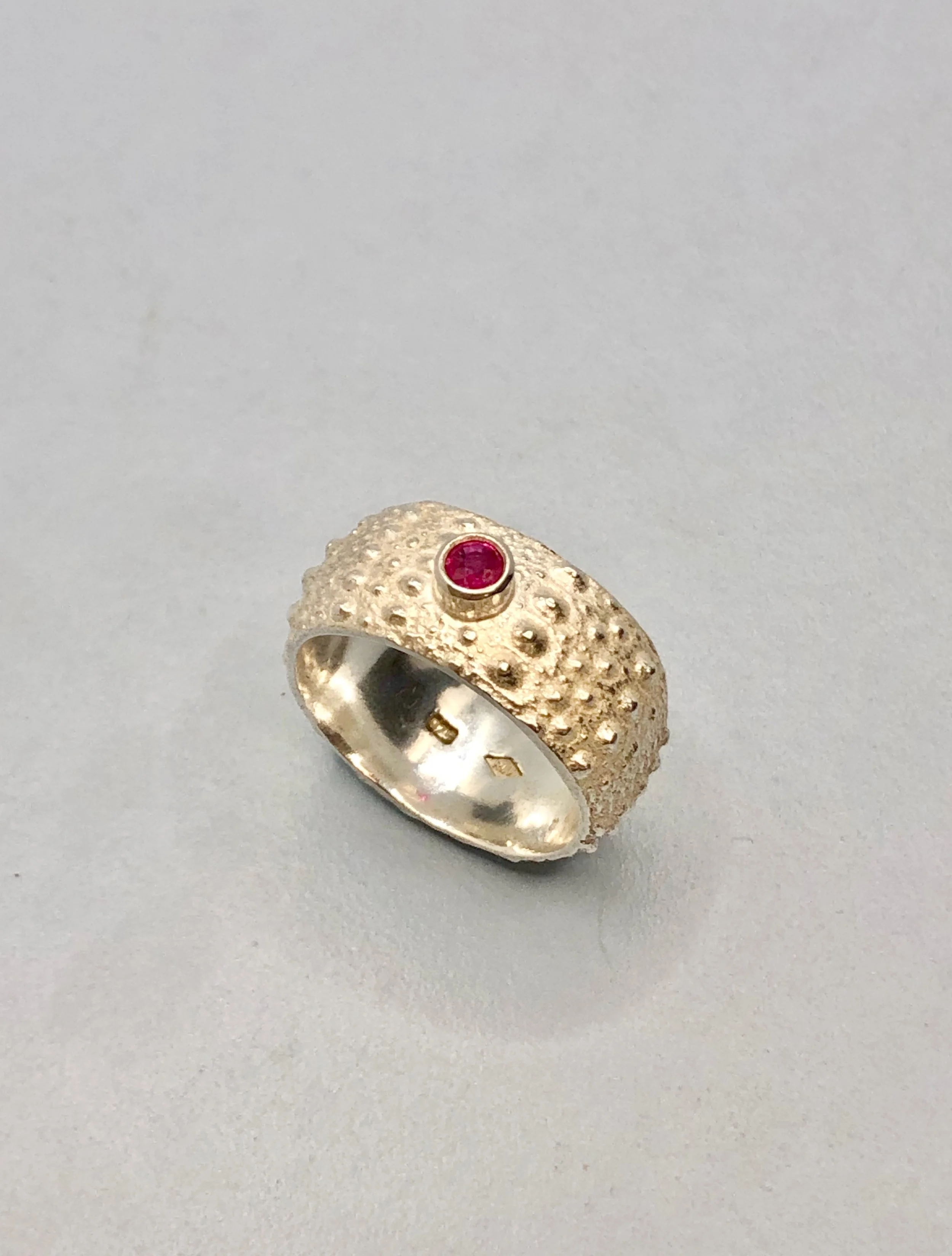 Ruby & Sterling Silver Kina Ring